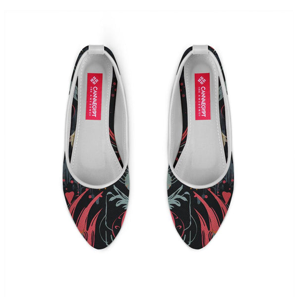 White Round Toe Shoe Flecks - CANVAEGYPT