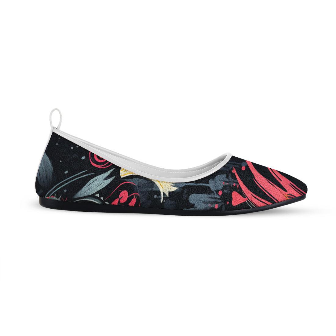 White Round Toe Shoe Flecks - CANVAEGYPT