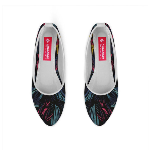 White Round Toe Shoe Growing - CANVAEGYPT