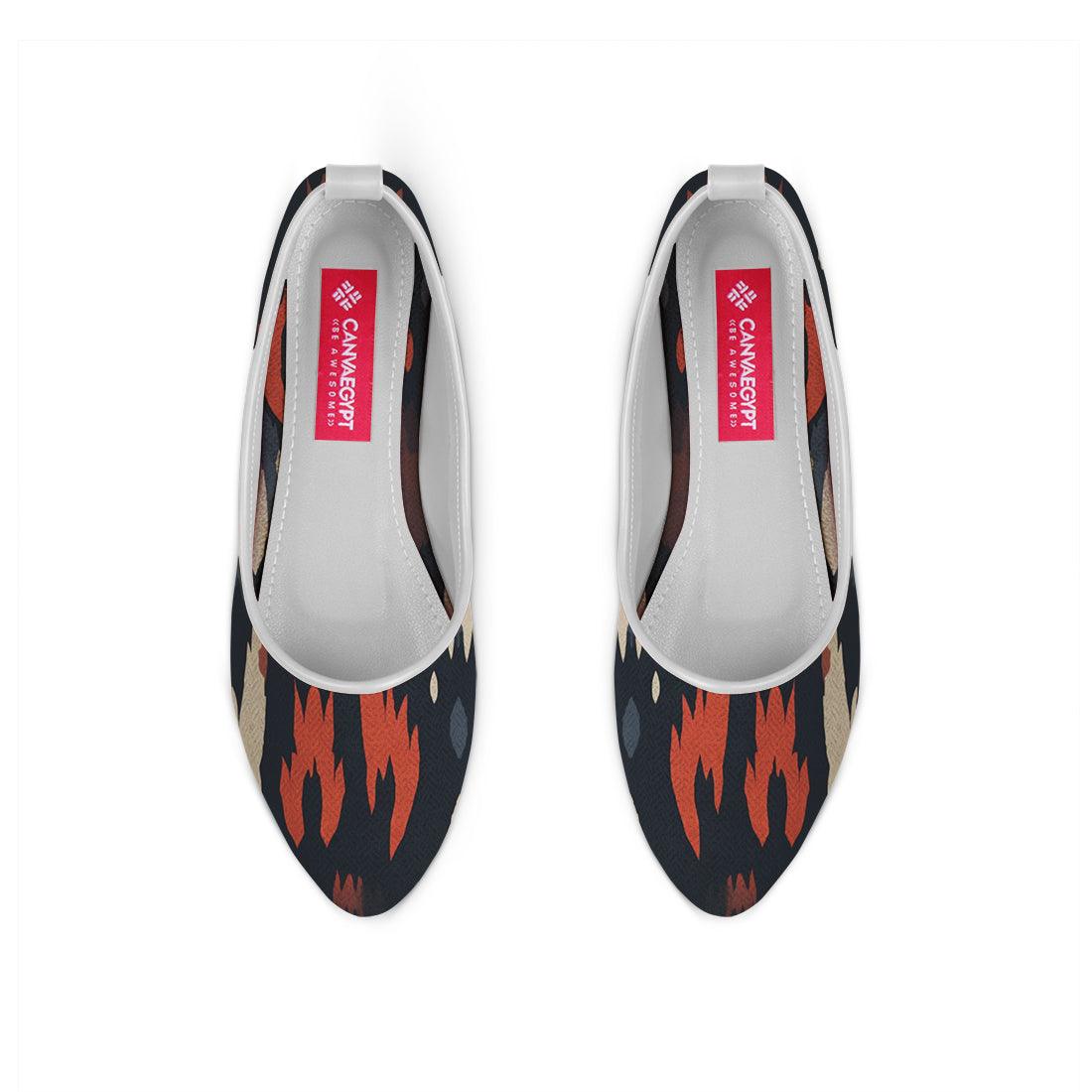 White Round Toe Shoe Kindle - CANVAEGYPT