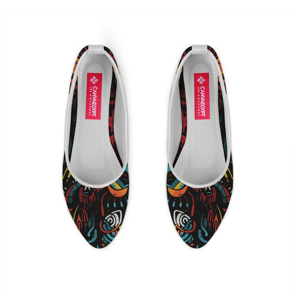 White Round Toe Shoe Looming - CANVAEGYPT