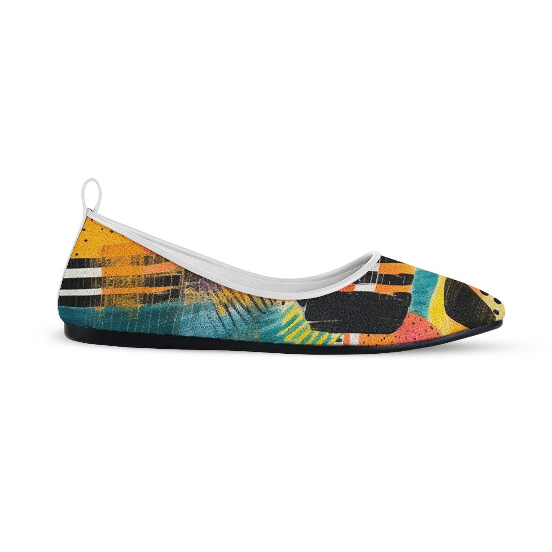White Round Toe Shoe Paint - CANVAEGYPT