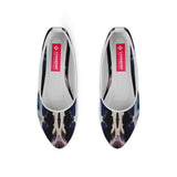 White Round Toe Shoe Puzzling - CANVAEGYPT