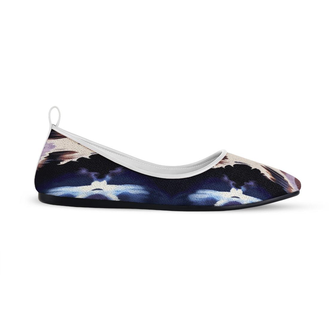 White Round Toe Shoe Puzzling - CANVAEGYPT