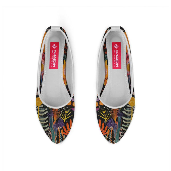White Round Toe Shoe Sea Life - CANVAEGYPT