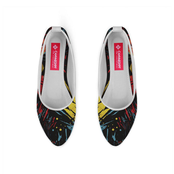 White Round Toe Shoe Spectrum