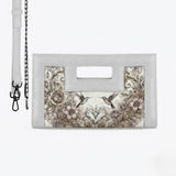 White City Sleek Clutch Hummingbird Floral Soft Floral Aesthetic