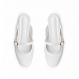 White Trellis Mule | ECADRA