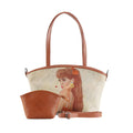 Wide Tote Bag Brunette Beauty
