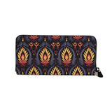 Women's Wallet Abstract Tribal Flames - CANVAEGYPT
