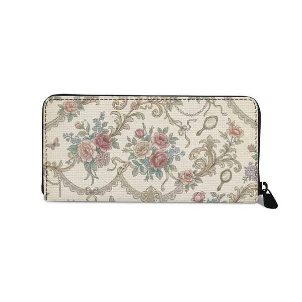 Women's Wallet Vintage Watercolor Botanical Soft Floral - 1