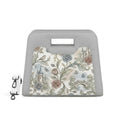 White Chic Peek Handbag Vintage Castle Floral Neoprene