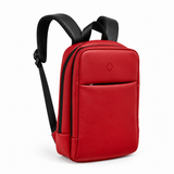 Daybook Backpack – Red, three-quarter view – ECADRA