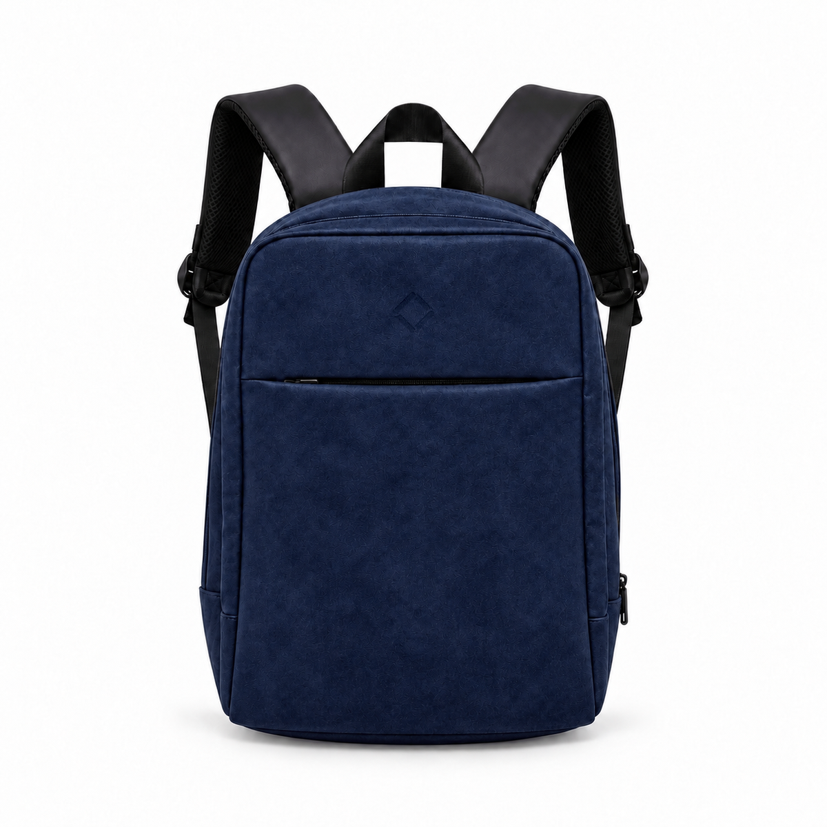 Daybook Backpack – Faux Suede – Navy faux suede laptop backpack – شنطة ضهر لابتوب حريمي كحلي – ECADRA