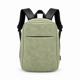 Daybook Backpack – Faux Suede – Pistachio faux suede laptop backpack – شنطة ضهر لابتوب حريمي فستقي – ECADRA