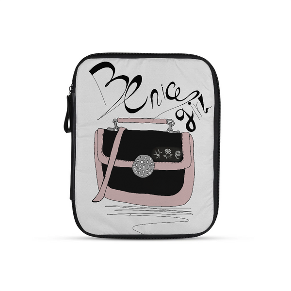 Be nice girl design printed on a tablet sleeves — ECADRA