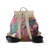 Beige Aurora Backpack Mixed Leaves
