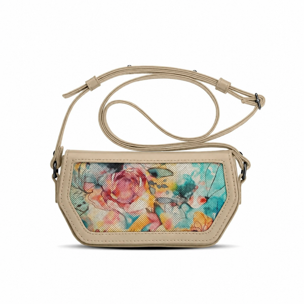 Beige Swag Crossbody Aged – شنطة كروس ميني – ECADRA