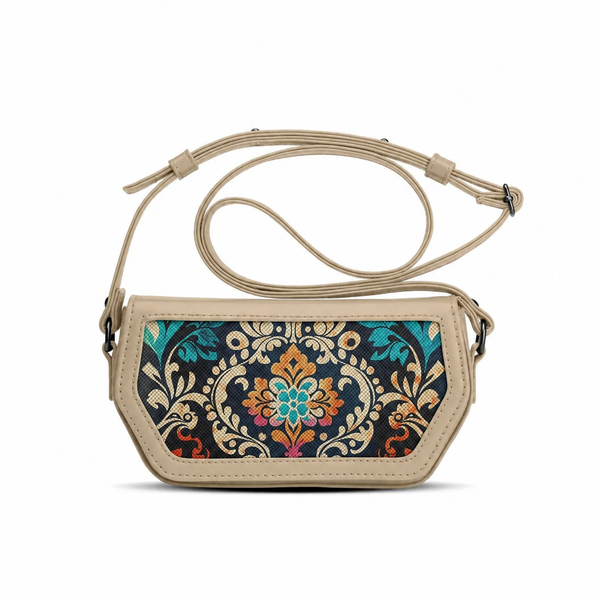 Beige Swag Crossbody Antique – شنطة كروس ميني – ECADRA