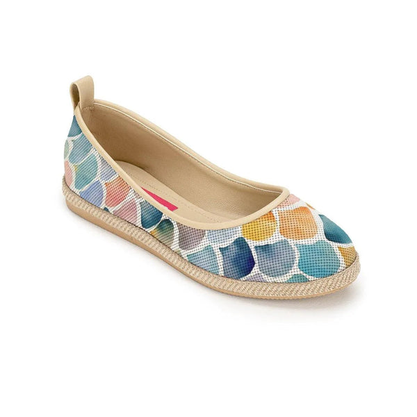 Beige Voyage Round Toe Shining