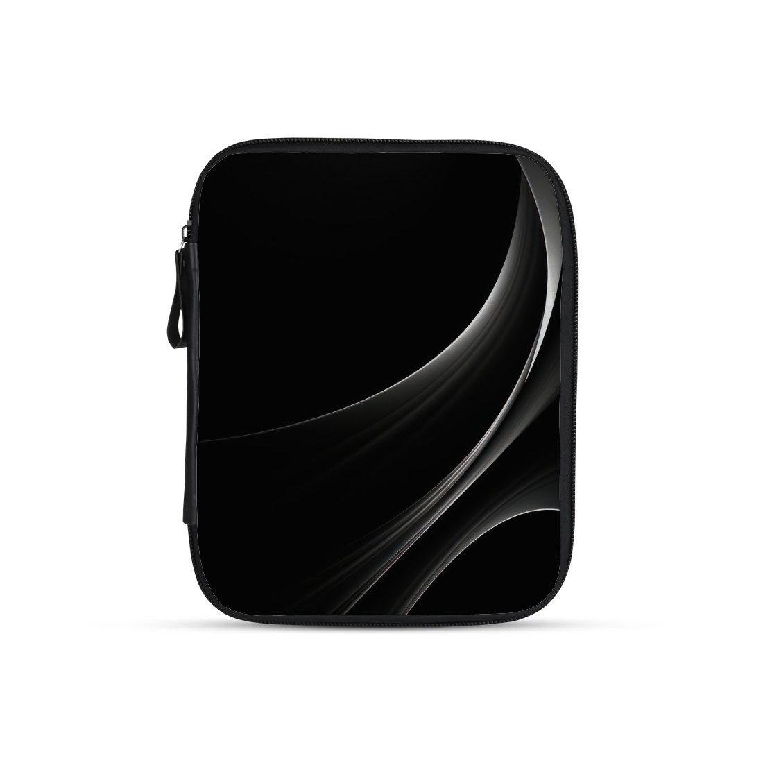 Black Abstract design printed on a tablet sleeves — ECADRA
