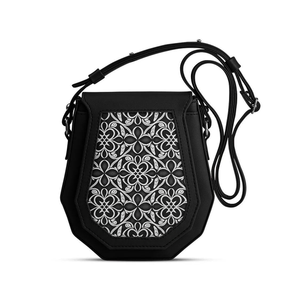 Black Polygon Crossbags Glow – شنطة كروس صغيرة – ECADRA