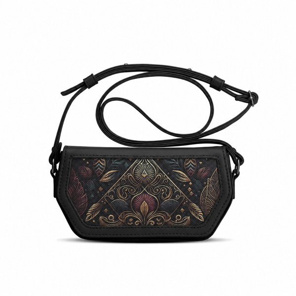 Black Swag Crossbody Artistic – شنطة كروس ميني – ECADRA