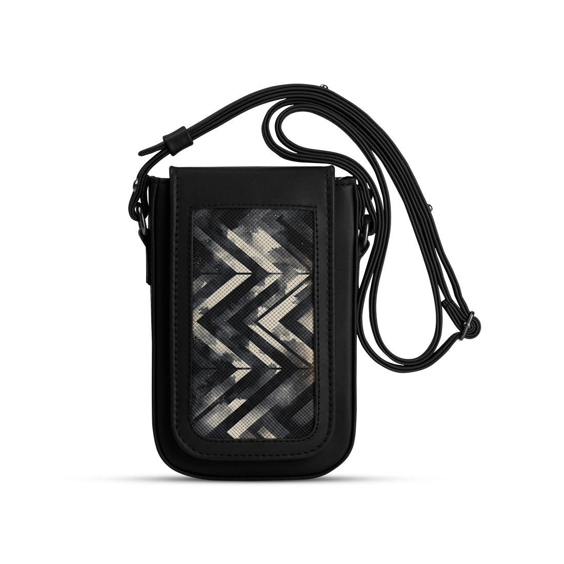 Black Tagged Crossbag Directions – شنطة كروس للموبايل – ECADRA