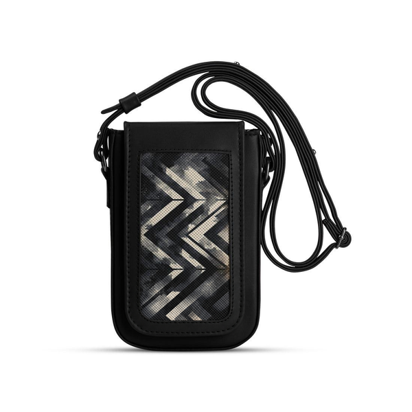 Black Tagged Crossbag Directions – شنطة كروس للموبايل – ECADRA