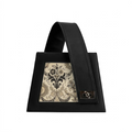 Black One Handed Bag Black Baroque Damask Vintage Floral Luxury Aesthetic