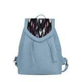Blue City Serenade Backpack Lavender Leopard Print - CANVAEGYPT