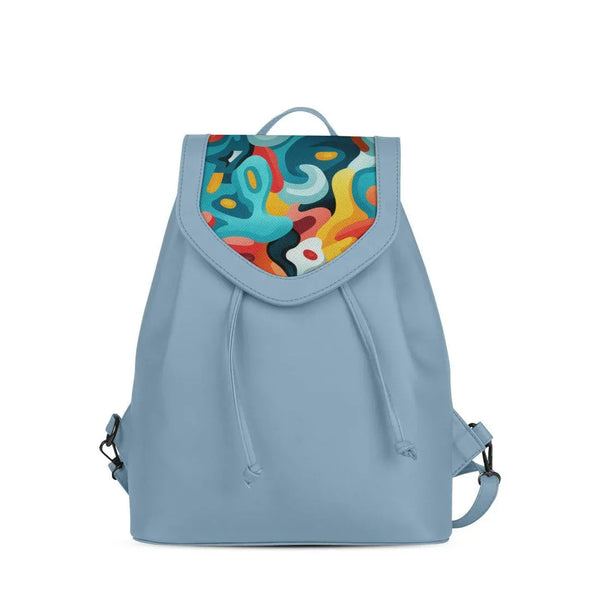 Blue City Serenade Backpack Retro Psychedelia - CANVAEGYPT