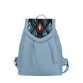 Blue City Serenade Backpack Vibrant Peacock Droplets