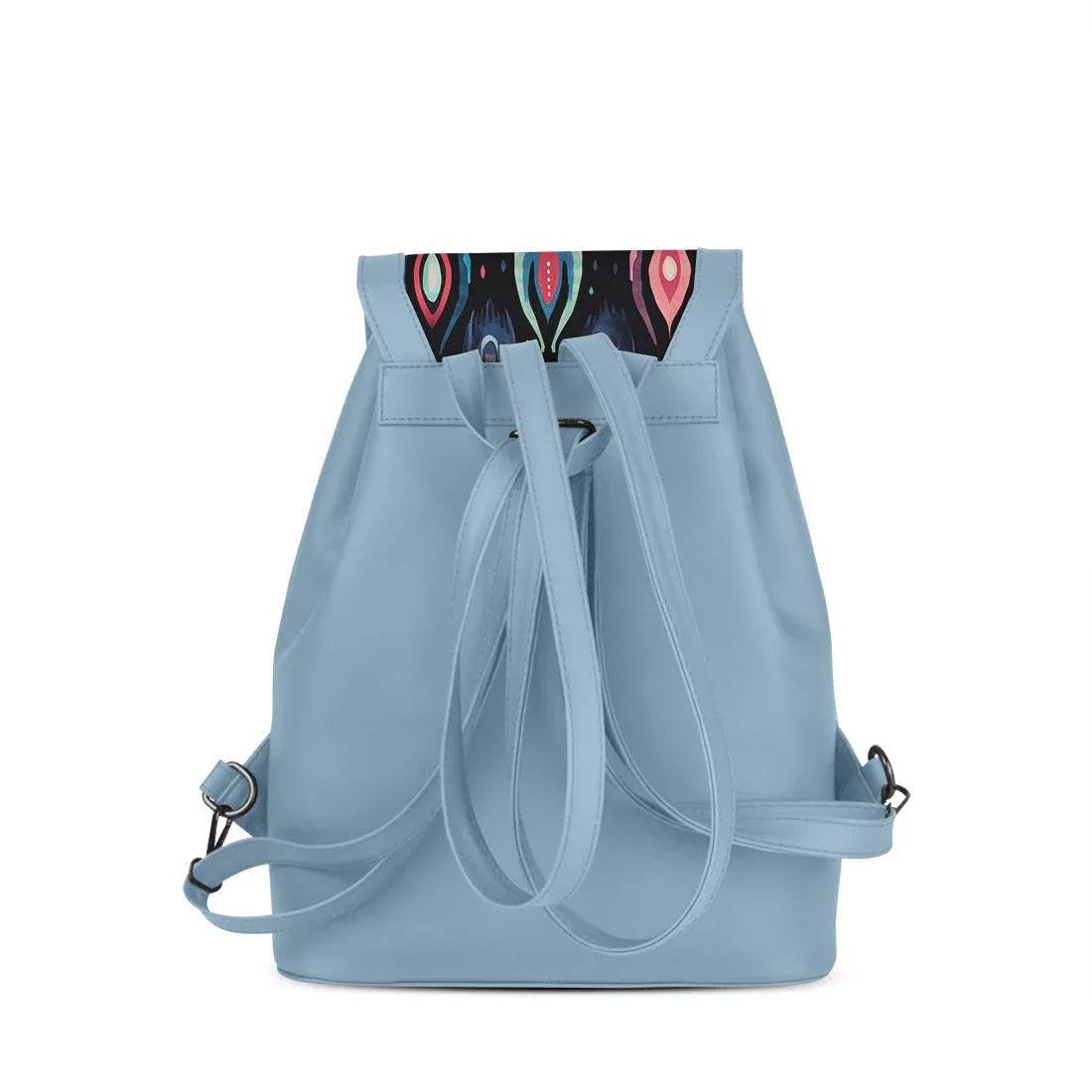 Blue City Serenade Backpack Vibrant Peacock Droplets - CANVAEGYPT