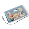 Blue City Sleek Clutch Leaves