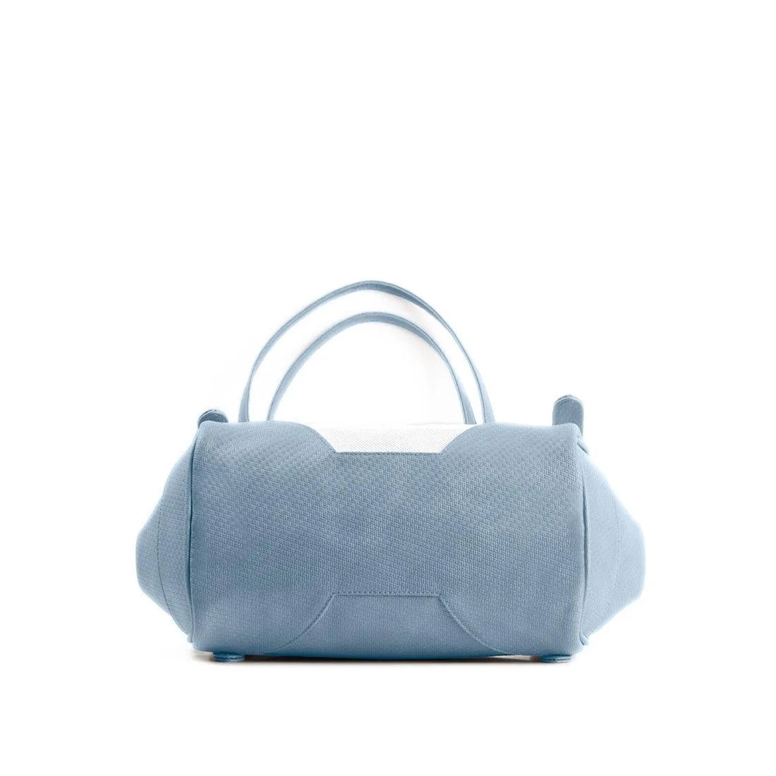 Blue Leather Tote Bag Butterfly - CANVAEGYPT