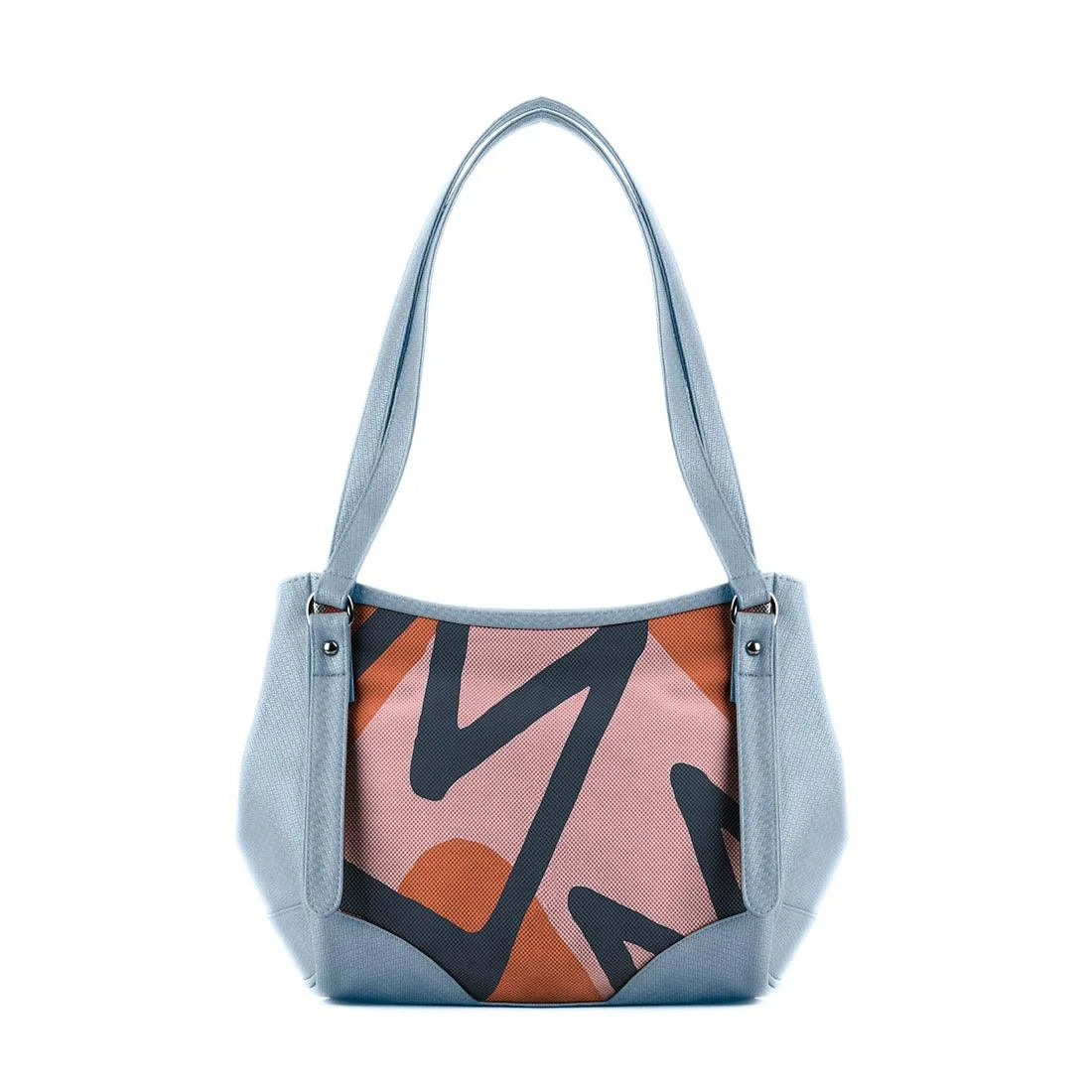 Blue Leather Tote Bag Texture - CANVAEGYPT