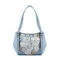 Blue Leather Tote Bag Under Water