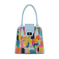 Blue Metropolitan Charm Bag Candy Brushstrokes