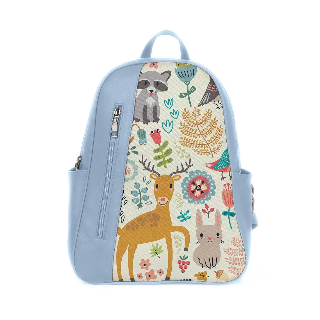 Blue Mixed Backpack Forest - CANVAEGYPT