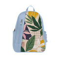 Blue Mixed Backpack Leafs