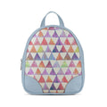 Blue O Mini Backpacks Rainbow triangles