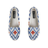 Blue rhombus ikat Nook Espadrille - CANVAEGYPT
