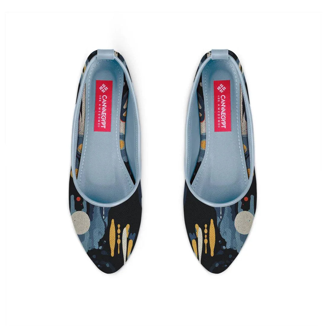 Blue Round Toe Shoe Artistry - CANVAEGYPT