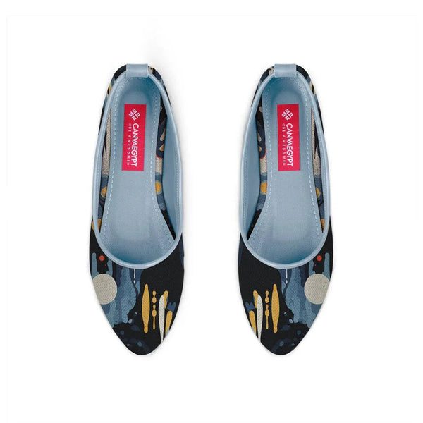 Blue Round Toe Shoe Artistry - CANVAEGYPT