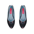 Blue Round Toe Shoe Blurred