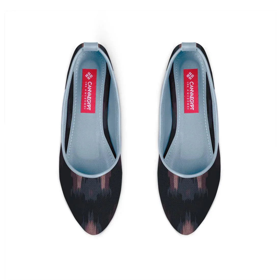 Blue Round Toe Shoe Blurred