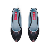 Blue Round Toe Shoe Blurred