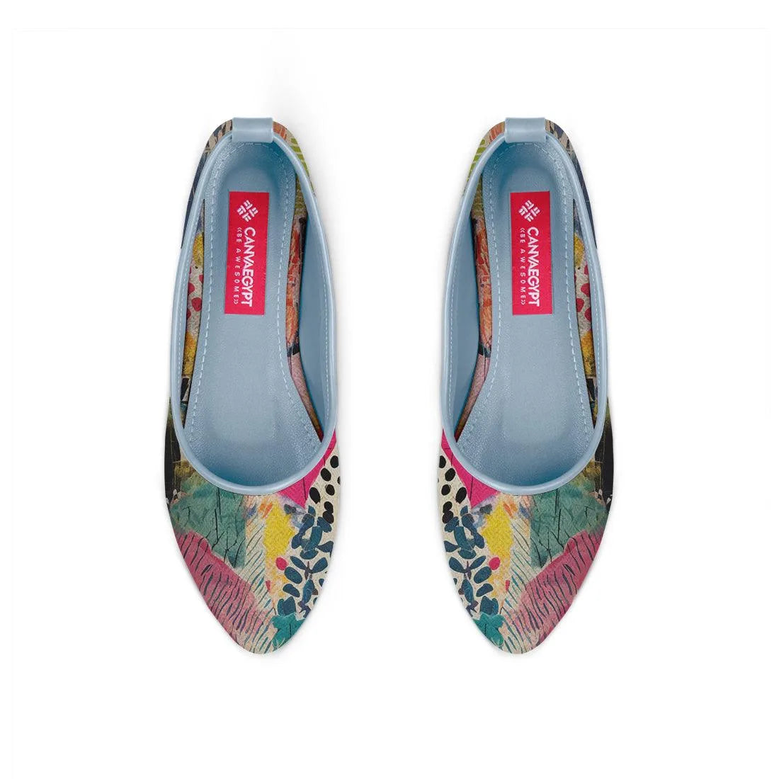 Blue Round Toe Shoe Dye - CANVAEGYPT