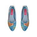 Blue Round Toe Shoe Electric blue